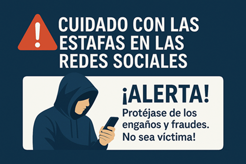 Alerta de estafas en redes sociales
